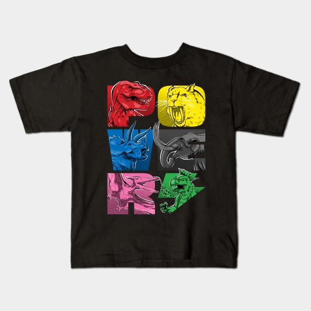 POWER! Kids T-Shirt by DCLawrenceUK